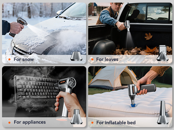 wolfbox air duster for inflatable bed, mini blower