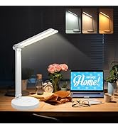 Desk Lamp,Led Cordless Rechargeable Lamp,2800K-6500K CCT Dual Swing Arm Reading Lights For Books ...