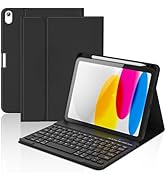 KBCASE for iPad 11th/10th Generation Case with Keyboard, Detachable Wireless Keyboard Case with P...