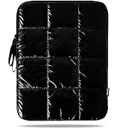 Linpr Puffy Laptop Sleeve 15-16 Inch Black, Waterproof Carrying Case Bag for Women, Fluffy Comput...