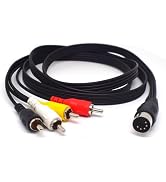 ELNONE 5 Pin Male Din to 4 Male RCA Cable,RCA Male Plug to 5Pin Extension Adapter Professional Ca...