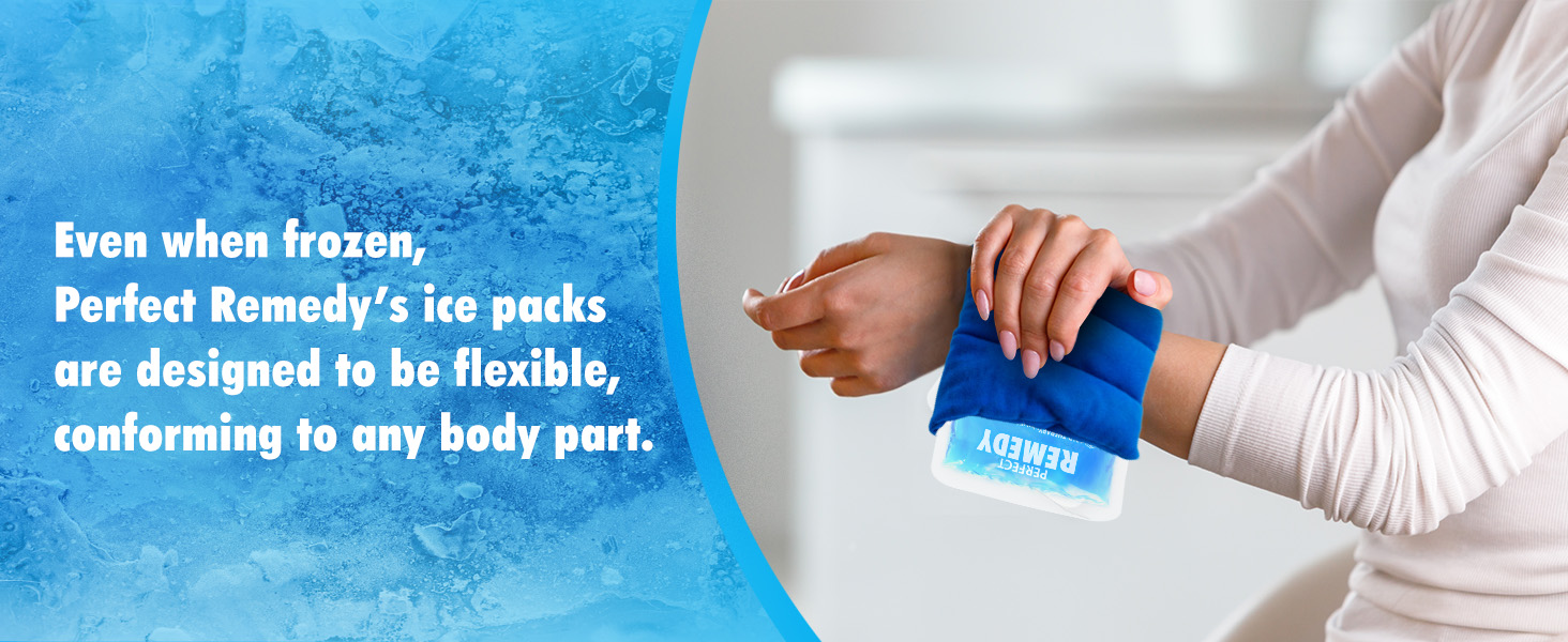 Ice gel packs double as hot compresses, delivering heat therapy to soothe aches & boost circulation.