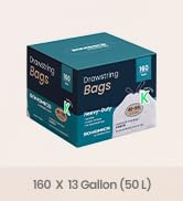 SONGMICS Trash Bags, Drawstring Kitchen Garbage Bags, Pre-Separated | Drawstring Kitchen Garbage ...