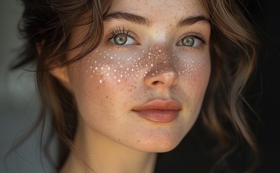 Glitter freckles for women