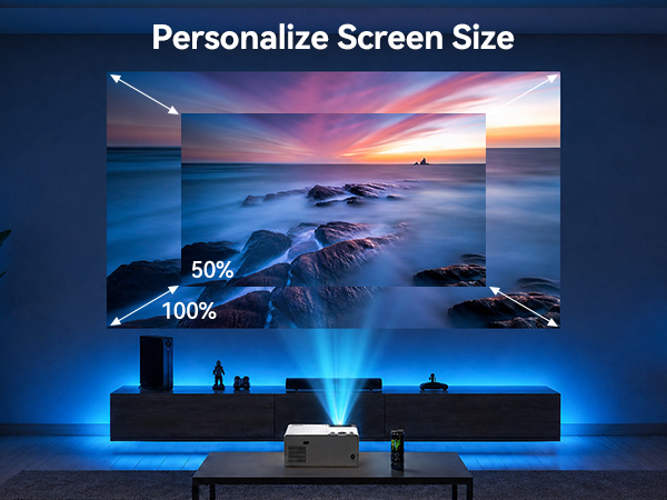 Projector with WiFi and Bluetooth