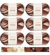Coopay Ombre Yarn for Crocheting Knitting, 6 Pack Variegated Yarn Cake for Gradient Irregular- 10...