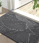 Yimobra Front Door Mat Outside Entrance 29.5x17, Absorbent Doormat, Stain and Fade Resistant, Hea...