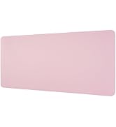 Laokiiy Desk Mat, Dual-Sided Desk Pad, Large Mouse Pad for Desk, Natural Cork & PU Leather Non-Sl...