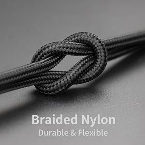 nylon braided lightning cable