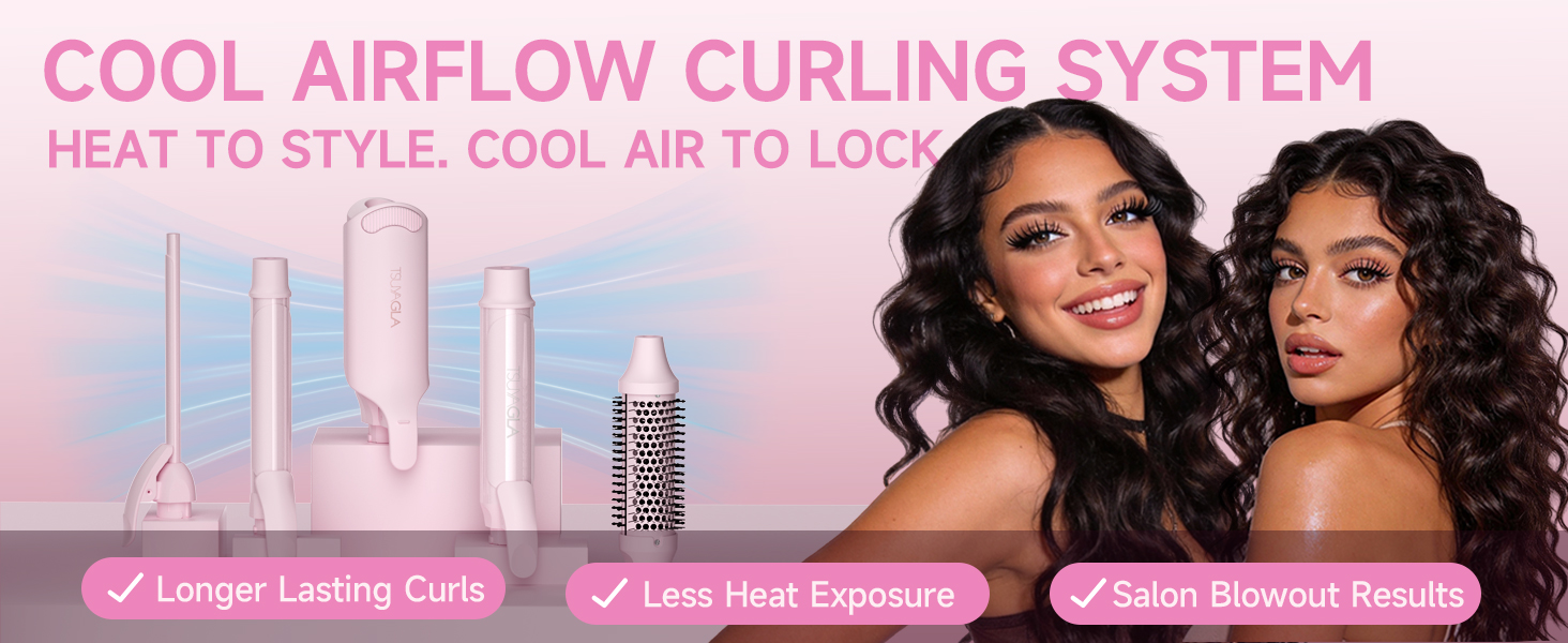 Airflow curling iron