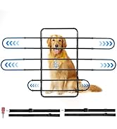 JOYTUTUS Dog Car Barrier, Pet Barrier Follow The Seat Movement 34"- 58" Width Adjustable SUV Dog ...