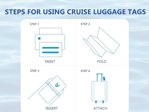 the use of cruise luggage tags