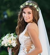 MEMOVAN Bridal Flower Crown and Eucalyptus Headpiece - Bohemian Floral Headband Tiara Photo Prop ...