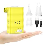 Dr.meter Air Mattress Pump, Rechargeable 6000mAh Portable Air Pump, Quick-Fill Electric Air Infla...