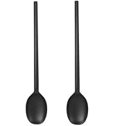Silicone Cooking Spoon Set, High Heat Resistant Stiff Mixing Spoon, Extra Long Large Kitchen Uten...