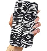 Magnetic for iPhone 17 Pro Max Case Zebra Stripe Shockproof Cover-Black | Compatible with MagSafe...