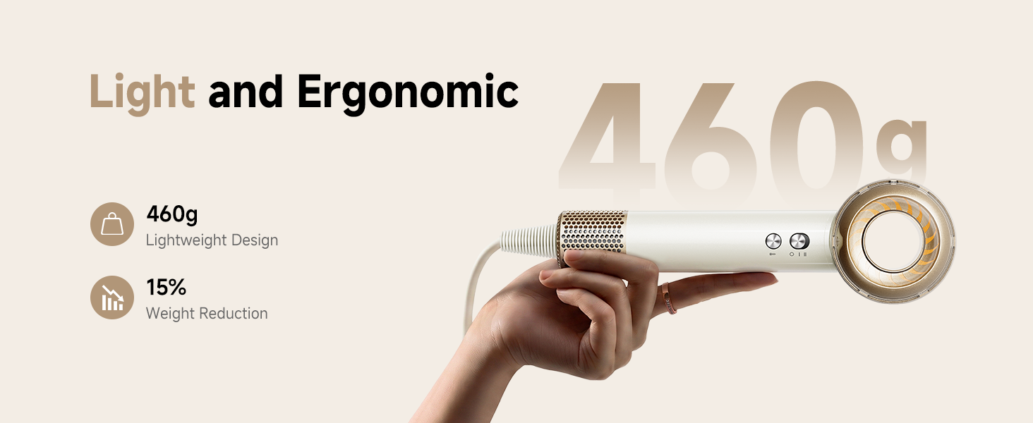 460g lightweight hair dryer