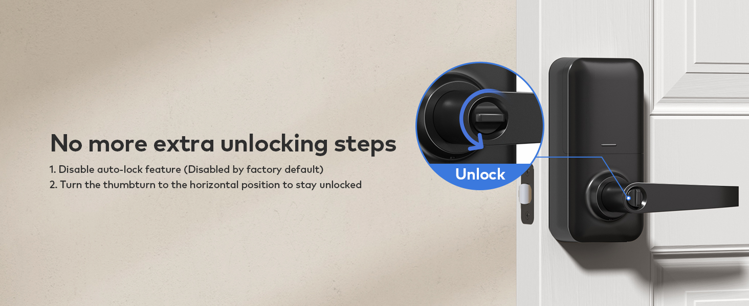Passage Mode for continuous unlock