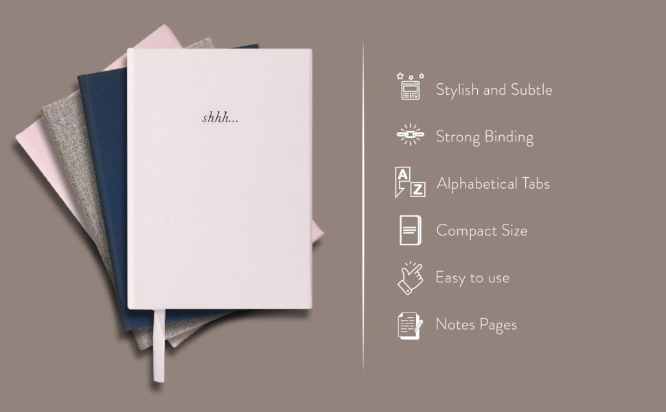 password keeper, store passwords, journals