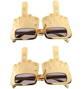 Czhotg 2Pcs Tricky Middle Finger Sunglasses, Creative Middle Finger Flip Off Hand Shape Finger Si...