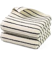 Jacquotha Black and White Striped Hand Towels for Bathroom, Vintage Kitchen Decor, Guest Use, Adu...