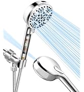 Filtered Shower Head with Handheld, BOWGER 6 Modes High Pressure Shower Heads with Power Wash Mod...
