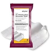 Sage 2% Chlorhexidine Gluconate (CHG) Cloths - 6pk - Antiseptic Skin Cleansing Before Surgery (6 ...