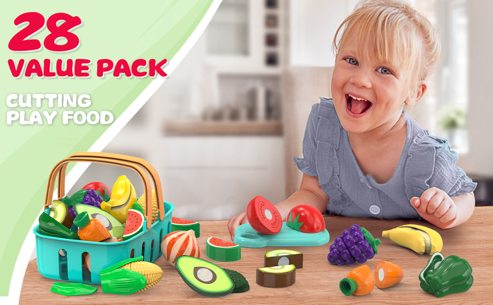 cutting kitchen play food