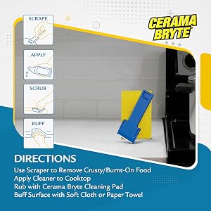 scraper & cleaning pad
