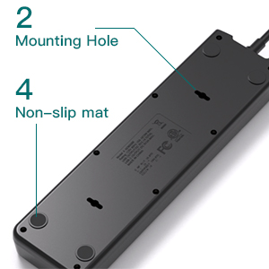 Mounting Holes & Non-slip Mat