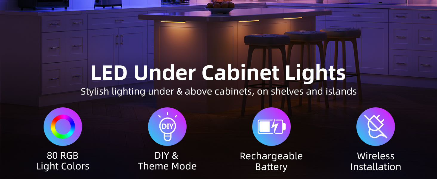 Colorful Cabinet Light