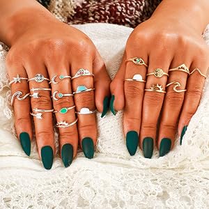 Teen Girl Gift Ocean rings Preppy rings for teenage girls