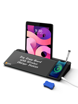 black glass whiteboard with