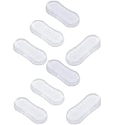 8 Pcs Transparent Toilet Seat Bumper Set, Silicone Strong Adhesive Toilet Seats Lid Bumpers,Toile...