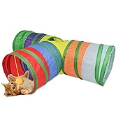 Andiker Cat Tunnel for Indoor Cats, Collapsible Y Shape Cat Tube Play Toy for Indoor Outdoor Puzz...