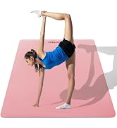 UMINEUX Large Yoga Mat for Men and Women 1/4 & 2/5 Inch Extra Thick TPE Fitness Mat for Home Gym ...