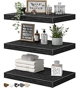 QEEIG 10" Deep Floating Shelves for Wall - 10 x 16 inch Book Shelf Bathroom Bedroom Kitchen Livin...