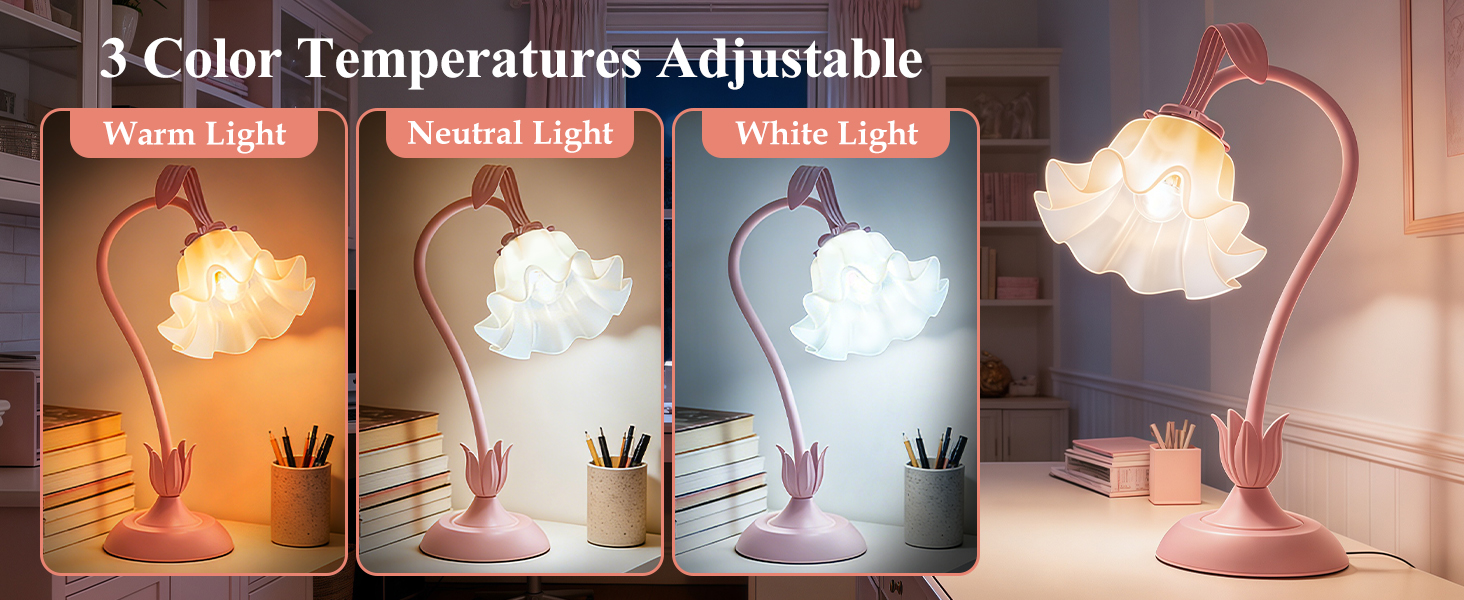flower table lamp