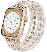 VISOOM Beaded Boho Bracelet For Apple Watch Bands Women 46mm 45mm 44mm 41mm 42mm 41mm 40mm 38mm, ...