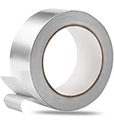 Sunroda Aluminum Foil Tape Heavy Duty 2 Inch x 99Ft (3.9 Mil), High Temperature HVAC Silver Duct ...