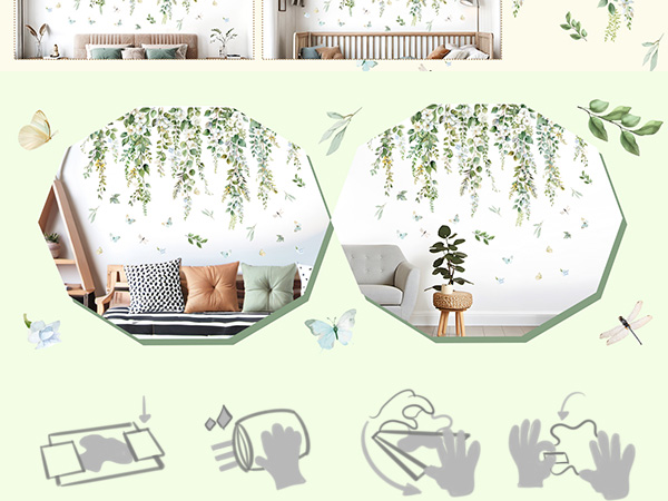 Hanging Vine Wall Stickers