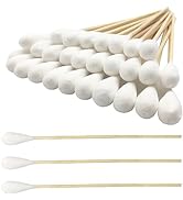 6 Inch Long Cotton Swabs (Large Size) 100pcs for Pets, Gun Cleaning or Makeup