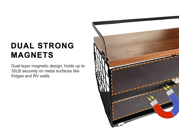 magnetic basket with strong force for 35lb