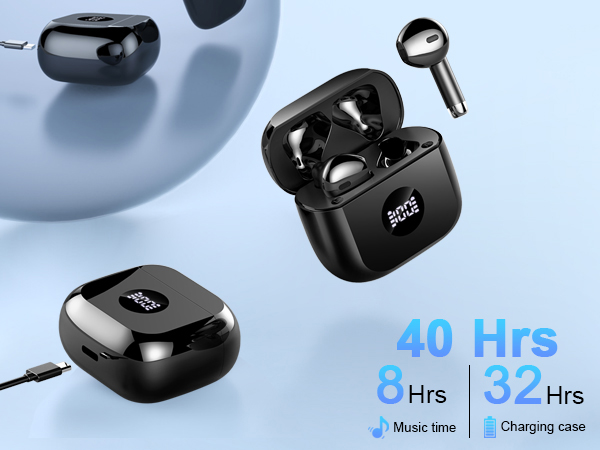 Bluetooth 5.3 Ear Buds LED Power