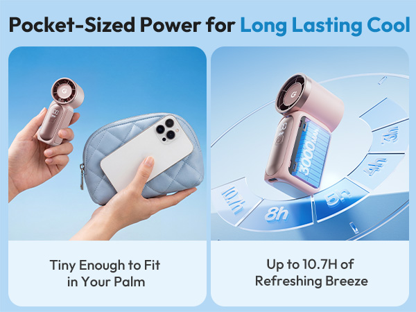 mini handheld portable fan