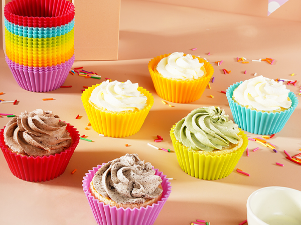 Reusable Silicone Baking Cups