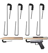 TRIPLE DEER Wall Mount Handgun Hanger, Pistol Rack for Safe or Cabinet/Wood Rifle Hook, Shotgun D...