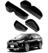 Door Pocket Inner Mats Compatible with Toyota RAV4 - Custom Fit TPE | Toyota RAV4 2019–2025 | Scr...