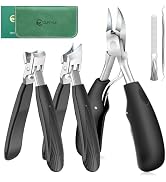 Upgrade Large Toenail Clippers for Thick Nails for Seniors Non-Slip Long Handle, Slanted Eagle Be...