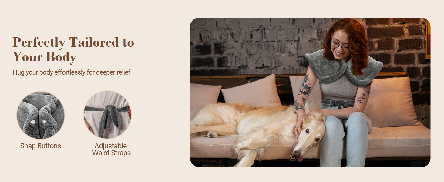 heat therapy relieve pain heating pad back neck shoulders Christmas gifts mom women birthday gifts